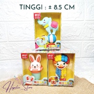 CIRCUS Large 3 Dimensional Eraser, CLOWN, ELEPHANT / Unique Qihao Eraser Amusement Park / 3D Eraser