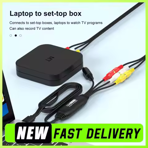 USB Video Capture Card VHS TV DVD VCR Video Audio Converter USB To AV Video Capture Adapter for /PC