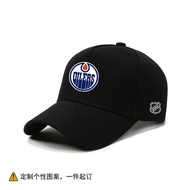North Professional Ice Hockey NHL Edmonton Oilers Letter LOGO Printed Baseball Cap Unisex Customizab