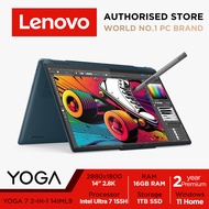Lenovo Yoga 7 2-in-1 14IML9 | 83DJ0008SB | 14" 2.8K (2880x1800) OLED 400nits touch | Intel Core Ultra 7 155H | 16GB RAM | 1TB SSD | Win11 Home | 2Y ADP + 2Y Premium Care