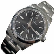 ROLEX 勞力士 OYSTER PERPETUAL 124200 34mm 自動機械腕錶 不鏽鋼 黑色文字盤