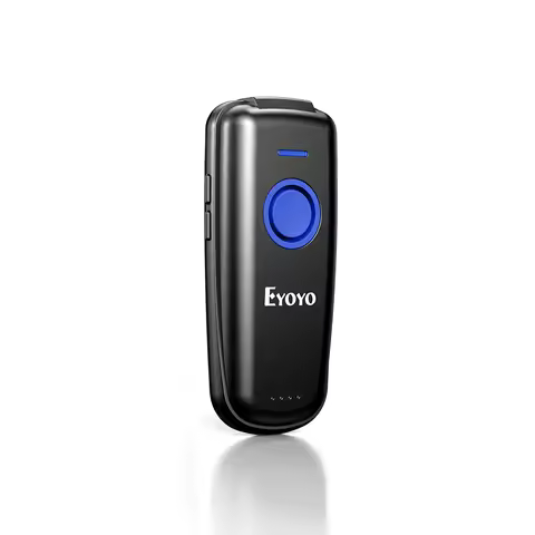 Eyoyo EY-023 Mini 2D/1D Laser/CCD Barcode Scanner Portable Bluetooth Barcode Reader Auto-Sensing Sca