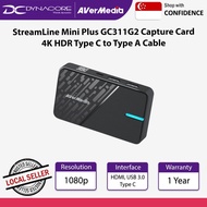 Avermedia StreamLine Mini Plus GC311G2 Capture Card 4K HDR Type C to Type A Cable