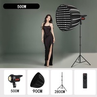 500W ไฟสตูดิโอ ไฟไลฟ์สด ไฟ LED Softbox ชุดไฟต่อเนื่องพร้อมขาตั้ง ไฟถ่ายรูป Live Stream Photography l
