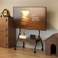 Mobile TV stand with drawers, TV cabinet, self-streaming monitor stand, metal TV stand, TV bracket