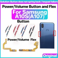 ปุ่มปรับระดับเสียง A107อ่อนสำหรับ Samsung A10S A10วินาทีสวิทช์เปิดปิดปุ่มควบคุมเสียงเงียบชาร์จสายเคเบิลงอได้ปุ่มเปิด/ปิดบอร์ดพอร์ตชาร์จไฟ