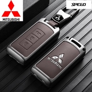 Mitsubishi Leather Car Key Cover For ASX LANCER Pajero Sport Outlander Eclipse Cross Interior Decora