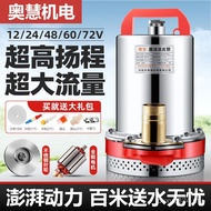Small DC Battery Car Electric Vehicle Submersible Pump Water Pump 12v24v48v60v72 Agricultural Water 