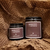 LAST LILIN [No.6] Spearmint + Verbena Soy Wax Scented Candle (100g/220g in amber glass jar)