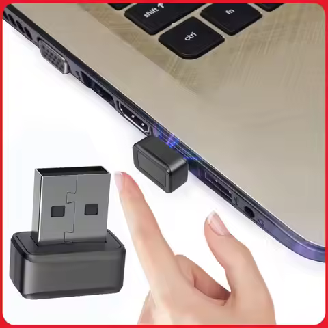USB Fingerprint Key Reader FIDO U2F Biometric Mini Key Dongle Windows Hello Anti-Spoofing Speedy Mat