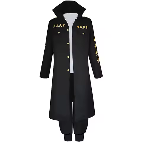 ★Halloween Cosplay Costume Anime Revengers Sano Manjiro Tokyo Manji Gang Mikey Jacket Cloak Pants Wi