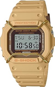 G-Shock DW5600PT-5 Tone-on-Tone Wire Face Square Monochromatic, gold, Casual, Military, Sport