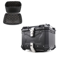45l Aluminum Alloy X Type Tail Box Electric Motorcycle Trunk Quick Release Storage Luggage Tail Box Thickened Universal