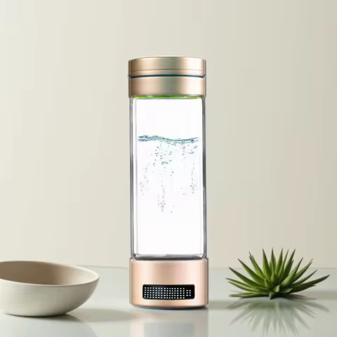 Portable Hydrogen Alkaline Water Filter Bottle - Ionized Health Cup Generator Rich in Hydrogen for P