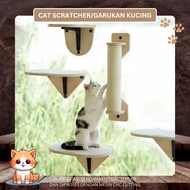 MARVELWOODCUT - 2 in 1 Cat Scratcher Cat Scratching Toy Cat Scratcher Cat Tree/ Cat Condo/ Cat Scrat