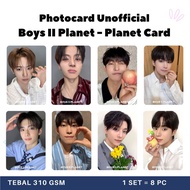 (8 PC) Photocard Boys II Planet Planet Card ALD1 Boys 2 Planet Sangwon Sanghyeon Junseo Xinlong Jiah