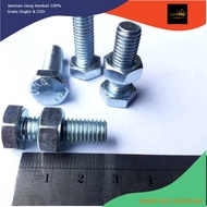 WHITE BOLT NUT M8 X 25 BMP M8X25/ M8X25 WHITE BOLT BMP M8 X 25 KEY 13 LENGTH 2.5CM 2.5 CM BODY DIAME