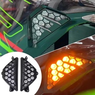 ไฟเลี้ยวด้านหน้ารถจักรยานยนต์ไฟไฟแสดงสถานะ LED สำหรับ Kawasaki NINJA650 NINJA1000SX NINJA 650 ZX-6R 