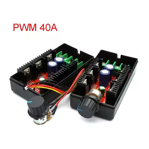 2000W 40A DC Motor Speed Controller DC 12V 24V PWM HHO RC Car Fan Speed Regulator Adjustable Power C