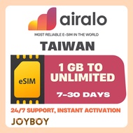 🇸🇬[SG SELLER]🇸🇬 Airalo eSIM – Taiwan Data | 100% Digital SIM | No Roaming Charges | QR Code Delivery
