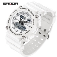 SANDA Fashion Men Sports Watches Professional Military Digital LED Army Dive Watch Casual Electronics Wristwatches Relojes 3139