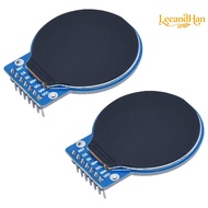 Leeandhan】โมดูลจอแสดงผลชนิด LCD TFT ทรงกลม1.28นิ้วพร้อมอินเทอร์เฟซ GC9A01 IC 3-5V