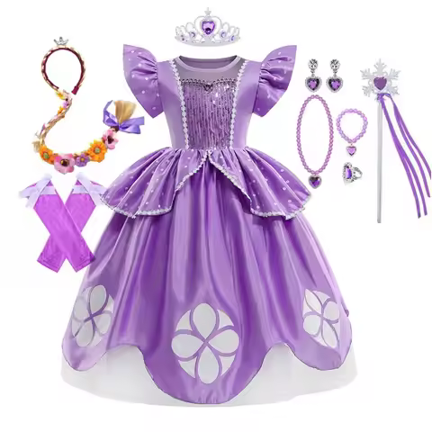 Sofia Costume the First Dress for Girls Princess Costumes Children Princess Dress Birthday Party Sop