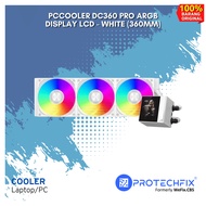 PCCOOLER DC360 PRO ARGB DISPLAY LCD - WHITE (360MM)