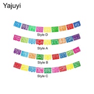 [Yajuyi] Mexican Party Banner with Mexican Themed Birthday Banner Flag Backdrop Paper Cut Flag Banne