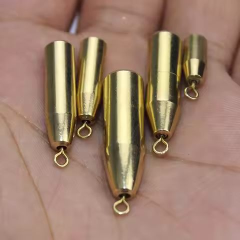 Fishing Tackle Accessories Hang Down Copper Sinker 1.8g/3.5g/5g/7g/10g Rotation Sinkers Anti-corrosi