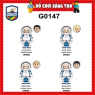 Fantastic Four Superhero Minifigure Puzzle in astronaut costume - Creative Assembling Toy - XINH G01