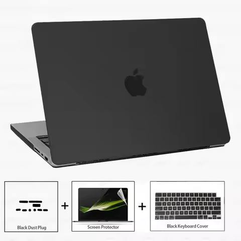 For MacBook Pro 14 M3 2023 Case Model A2918 A2992 Ultra-thin Case & Dust plug & Screen film & Keyboa