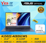 Asus VivoBook A1502Z-AE8261WS/AE8263WS 15.6 Touch Laptop (i3-1220P 4GB 512GB SSD Intel UHD W11+OPI 2