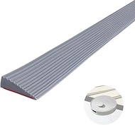Rubber Door Threshold Ramp 5.5 x 1.6 x 100 cm Kerb Ramp, PVC Robot Vacuum Door Threshold Ramp for Wh
