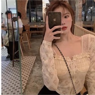 YR 3m BLOUSE 1860 TM THREE M JEANNY BUSTIER CROP TOP BLOUSE PREMIUM ELEGANT FASHIONABLE BEAUTIFUL