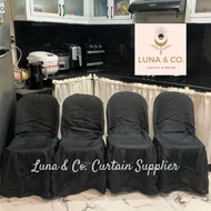 Black Chair Cover | Plain Monoblock Chair Cover