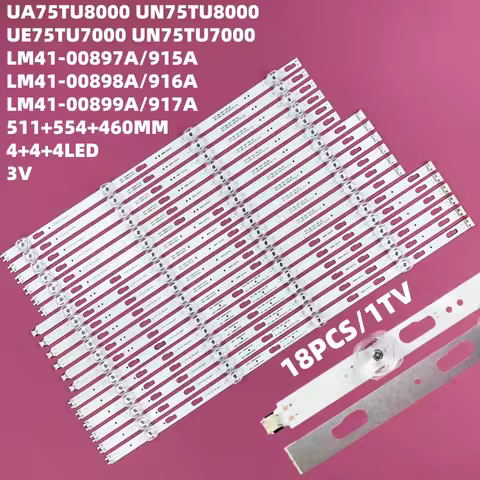 LED Strip for UE75TU7172 UE75TU7172U UE75AU7102K UE75TU7100U UE75TU8002K UN75TU6900G UE75TU7000K UE7