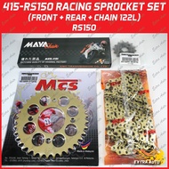 415-RS150 Set 37T~42T MCS Racing Sprocket Chain KMC Maya Gold Set CBR150R RS150R