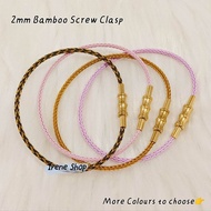 🇲🇾2mm Bamboo Clasp Waterproof Steel Wire Bracelet