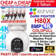 Ezviz H80X 8MP 4K Dark Fighter Rotate Outdoor - Smart CCTV Wifi Wireless Camera Smart IP Cam Hikvisi