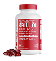 OMEGA 3 | Dầu Nhuyễn Thể Nam Cực Cao Cấp | BRONSON Antarctic Krill Oil Non-GMO [60 - 120 - 180 viên]