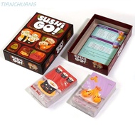 TIANCHUANG Sushi Go Pick And Pass Card, Family Casual Party 108pcs Sushi Go Card Game, Multiplayer S
