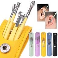 Ear Picking Tool 6Pcs Set Earwax Remover Stainless Steel Pick Cleaner Cleaning Spoon Daily 017 Cpp