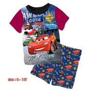 Cuddle Me Boy Kids Shot Sleeve Casual Set Kanak-kanak Lelaki Baju Pyjamas Car 3T-13T