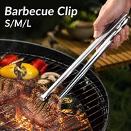 Stainless Steel Kitchen Food Tongs Long Handle Barbecue Clip