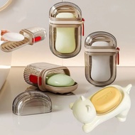Soap Case Box Transparent Soap Travel case With Lid Soap Case Box Soap Holder for Traveling Box