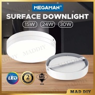 <SIRIM> MEGAMAN 15W 24W 30W SURFACE LED DOWNLIGHT CEILING SURFACE MOUNTED LED PANEL LIGHT