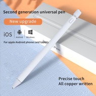 ปากกา stylus Universal Active Stylus Pen For Apple Pencil 1 2 For iPad 7th 8th 10.2 9.7 Air 4 3 2 Mini 5 4 For Huawei Samsung Android XiaoMi ปากกา stylus White