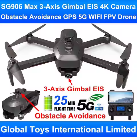 ZLRC Beast 3 SG906 MAX With Obstacle Avoidance 3-Axis Gimbal EIS Professional 4K Camera GPS 5G WIFI 