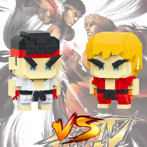 Anime Lega Street Fighter Fighting Game Action Building Blocks KenMasters Hoshi Ryu ABS Building Blo